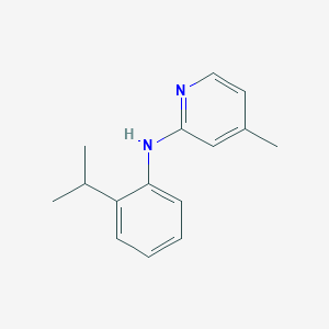 molecular formula C15H18N2 B1651358 4-Methyl-N-(2-propan-2-ylphenyl)pyridin-2-amine CAS No. 1260676-90-1