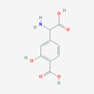 molecular formula C9H9NO5 B165136 (RS)-4-羧基-3-羟基苯基甘氨酸 CAS No. 134052-66-7