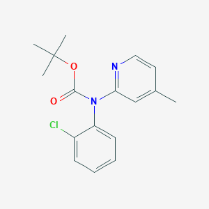 molecular formula C17H19ClN2O2 B1651371 Tert-butyl N-(2-chlorophenyl)-N-(4-methylpyridin-2-YL)carbamate CAS No. 1260776-06-4