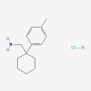 molecular formula C14H22ClN B1651376 [1-(4-Methylphenyl)cyclohexyl]methanamine;hydrochloride CAS No. 1260787-70-9