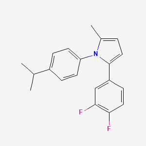 2-(3,4-Difluorophenyl)-5-methyl-1-(4-propan-2-ylphenyl)pyrrole