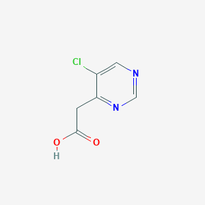 molecular formula C6H5ClN2O2 B1651382 2-(5-Chloropyrimidin-4-yl)acetic acid CAS No. 1260811-07-1