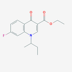 molecular formula C16H18FNO3 B1651397 Ethyl 1-butan-2-yl-7-fluoro-4-oxoquinoline-3-carboxylate CAS No. 1260883-36-0