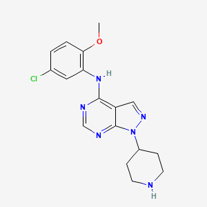 N-(5-Chloro-2-methoxyphenyl)-1-piperidin-4-ylpyrazolo[3,4-d]pyrimidin-4-amine