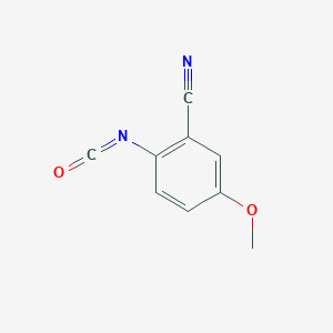 molecular formula C9H6N2O2 B1651415 2-Isocyanato-5-methoxybenzonitrile CAS No. 1261606-35-2