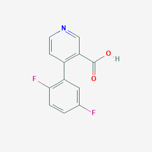 molecular formula C12H7F2NO2 B1651421 4-(2,5-Difluorophenyl)pyridine-3-carboxylic acid CAS No. 1261912-01-9