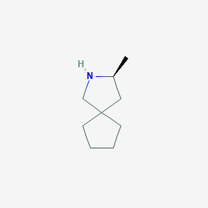 molecular formula C9H17N B1651442 5alpha-Methylspiro[pyrrolidine-3,1'-cyclopentane] CAS No. 1263002-80-7