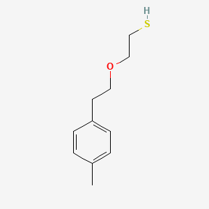 molecular formula C11H16OS B1651446 2-[2-(4-Methylphenyl)ethoxy]ethanethiol CAS No. 1263047-55-7