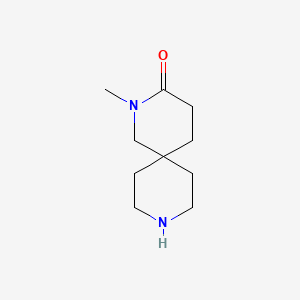 molecular formula C10H18N2O B1651469 2-Methyl-2,9-diazaspiro[5.5]undecan-3-one CAS No. 1268334-75-3