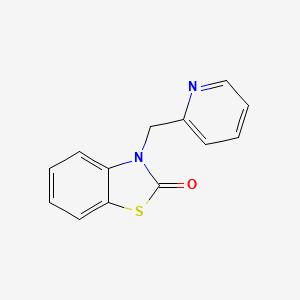 molecular formula C13H10N2OS B1651472 2(3H)-Benzothiazolone, 3-(2-pyridinylmethyl)- CAS No. 126856-88-0