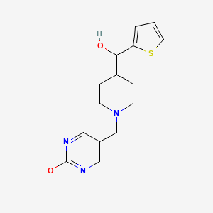 B1651477 {1-[(2-Methoxypyrimidin-5-yl)methyl]piperidin-4-yl}(2-thienyl)methanol CAS No. 1268982-66-6
