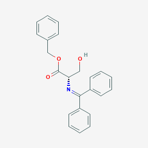 molecular formula C23H21NO3 B016515 苄基 N-(二苯亚甲基)-L-丝氨酸酯 CAS No. 145362-72-7