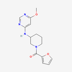 molecular formula C15H18N4O3 B1651515 N-[1-(2-furoyl)piperidin-3-yl]-6-methoxypyrimidin-4-amine CAS No. 1269376-70-6