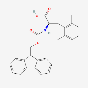 molecular formula C26H25NO4 B1651526 Fmoc-2,6-Dimethyl-D-Phenylalanine CAS No. 1270300-65-6