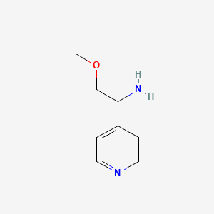 molecular formula C8H12N2O B1651532 2-Methoxy-1-pyridin-4-ylethanamine CAS No. 1270569-51-1