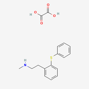 molecular formula C17H19NO4S B1651547 N-Methyl-2-(2-(phenylthio)phenyl)ethylamine oxalate CAS No. 127876-79-3