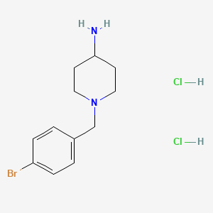 molecular formula C12H18BrClN2 B1651572 1-(4-Bromobenzyl)piperidin-4-amine dihydrochloride CAS No. 1286264-50-3