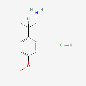 molecular formula C10H16ClNO B1651606 p-Methoxy-beta-methylphenethylamine hydrochloride CAS No. 13062-93-6