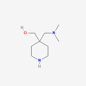 molecular formula C9H20N2O B1651625 {4-[(Dimethylamino)methyl]-4-piperidinyl}methanol CAS No. 1308384-51-1