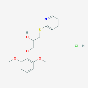 1-(2,6-Dimethoxyphenoxy)-3-(pyridin-2-ylthio)propan-2-ol hydrochloride