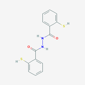 molecular formula C14H12N2O2S2 B016517 N,N'-Bis(2-mercaptobenzoyl)hydrazide CAS No. 1217678-56-2