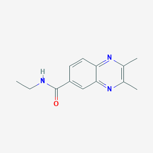 molecular formula C13H15N3O B1651703 N~6~-ethyl-2,3-dimethyl-6-quinoxalinecarboxamide CAS No. 1330480-00-6