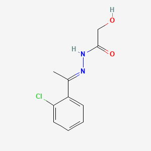 (E)-Hydroxyacetic acid (1-(2-chlorophenyl)ethylidene)hydrazide