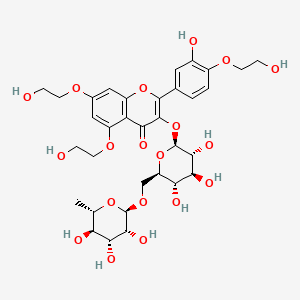4',5,7-Tri-O-(beta-hydroxyethyl)rutoside