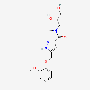 N-(2,3-dihydroxypropyl)-5-[(2-methoxyphenoxy)methyl]-N-methyl-1H-pyrazole-3-carboxamide