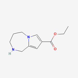 ethyl 2,3,4,5-tetrahydro-1H-pyrrolo[1,2-a][1,4]diazepine-8-carboxylate