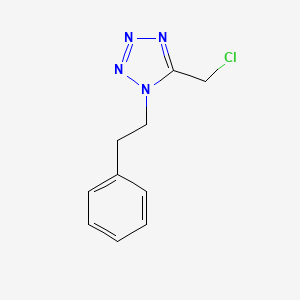 molecular formula C10H11ClN4 B1651775 5-Chloromethyl-1-phenethyl-1H-tetrazole CAS No. 1340222-64-1