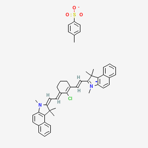 2-[2-[2-Chloro-3-[2-(1,3-dihydro-1,1,3-trimethyl-2H-benz[e]indol-2-ylidene)ethylidene]-1-cyclohexen-1-yl]ethenyl]-1,1,3-trimethyl-1H-benz[e]indolium 4-Methylbenzenesulfonate