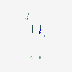 molecular formula C3H8ClNO B016518 3-Hydroxyazetidine hydrochloride CAS No. 18621-18-6