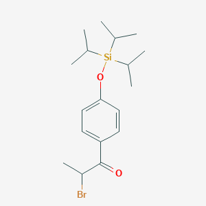 1-Propanone, 2-bromo-1-[4-[[tris(1-methylethyl)silyl]oxy]phenyl]-