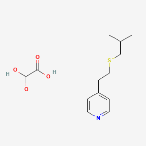 molecular formula C13H19NO4S B1651814 Pyridine, 4-(2-((2-methylpropyl)thio)ethyl)-, ethanedioate (1:1) CAS No. 134480-51-6