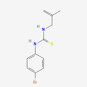 molecular formula C11H13BrN2S B1651816 Thiourea, N-(4-bromophenyl)-N'-(2-methyl-2-propenyl)- CAS No. 134638-03-2