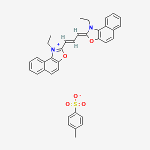 (2Z)-1-ethyl-2-[(E)-3-(1-ethylbenzo[e][1,3]benzoxazol-1-ium-2-yl)prop-2-enylidene]benzo[e][1,3]benzoxazole;4-methylbenzenesulfonate