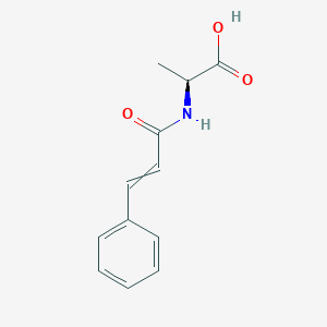 molecular formula C12H13NO3 B1651824 (2S)-2-(3-phenylprop-2-enamido)propanoic acid CAS No. 134930-23-7