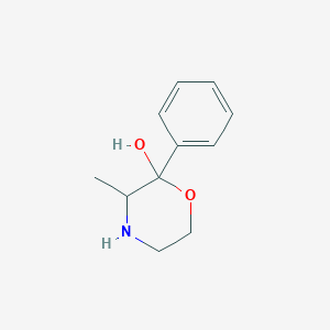 molecular formula C11H15NO2 B1651832 3-Methyl-2-phenylmorpholin-2-ol CAS No. 1350768-19-2