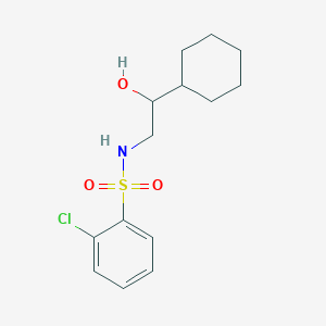2-chloro-N-(2-cyclohexyl-2-hydroxyethyl)benzenesulfonamide