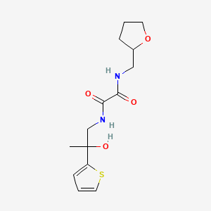 molecular formula C14H20N2O4S B1651844 N1-(2-hydroxy-2-(thiophen-2-yl)propyl)-N2-((tetrahydrofuran-2-yl)methyl)oxalamide CAS No. 1351598-80-5