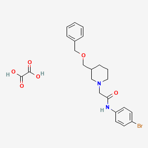 molecular formula C23H27BrN2O6 B1651848 2-(3-((benzyloxy)methyl)piperidin-1-yl)-N-(4-bromophenyl)acetamide oxalate CAS No. 1351612-94-6