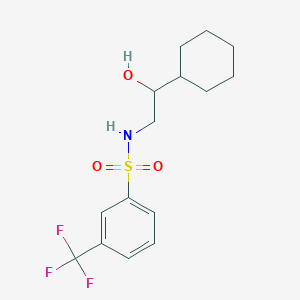 N-(2-cyclohexyl-2-hydroxyethyl)-3-(trifluoromethyl)benzenesulfonamide