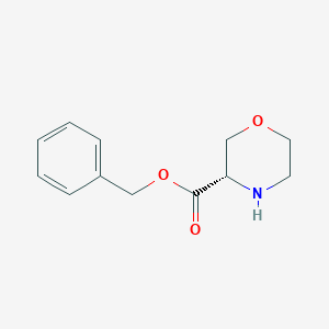 molecular formula C12H15NO3 B1651867 benzyl (3S)-morpholine-3-carboxylate CAS No. 1353085-68-3