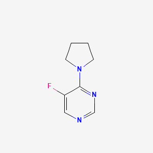 5-Fluoro-4-(pyrrolidin-1-yl)pyrimidine