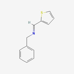Benzenemethanamine, N-(2-thienylmethylene)-