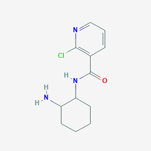 molecular formula C12H16ClN3O B1651871 N-(2-aminocyclohexyl)-2-chloropyridine-3-carboxamide CAS No. 1354087-09-4