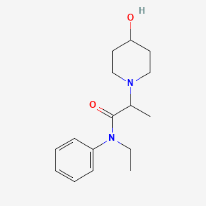N-ethyl-2-(4-hydroxypiperidin-1-yl)-N-phenylpropanamide