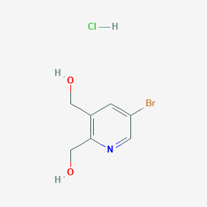 molecular formula C7H9BrClNO2 B1651898 (5-Bromopyridine-2,3-diyl)dimethanol hydrochloride CAS No. 1356108-96-7