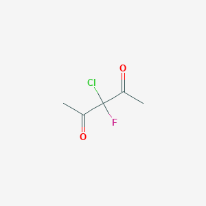 molecular formula C5H6ClFO2 B1651903 3-Chloro-3-fluoro-2,4-pentanedione CAS No. 135664-28-7